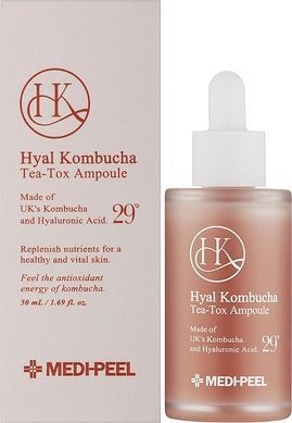 Зволожуюча сироватка з комбучею - Medi Peel Hyal Kombucha Tea-Tox Ampoule, 50 мл