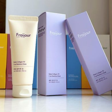 Зміцнююча нічна маска для обличчя з колагеном та ретинолом - Fraijour Retin-Collagen 3D Core Radiance Mask, 75 мл