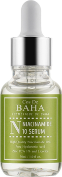 Сыворотка для жирной и проблемной кожи с ниацинамидом и цинком Cos De BAHA Niacinamide Serum with Zinc, 30мл