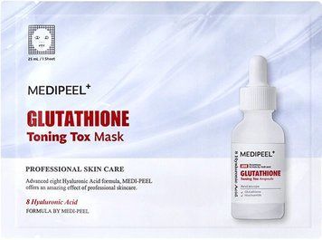 Отбеливающая тканевая маска от пигментации с глутатионом - Medi Peel Glutathione Toning Tox Mask, 25 мл, 1 шт