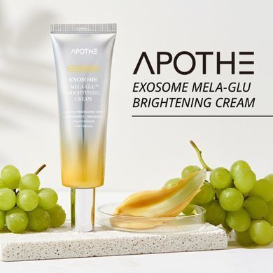 Освітлюючий крем з екзосомами - APOTHE Exosome Mela-Glu Brightening Cream, 50 мл