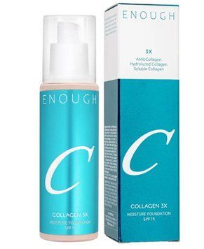Увлажняющий тональный крем с коллагеном - Enough Collagen 3х Moisture Foundation SPF15, N00, 100 мл