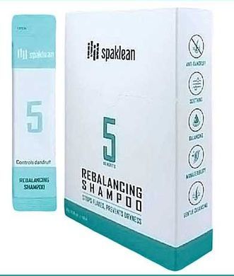 Балансирующий шампунь от перхоти - SPAKLEAN Amazing Collagen Rebalancing Shampoo, 10 мл