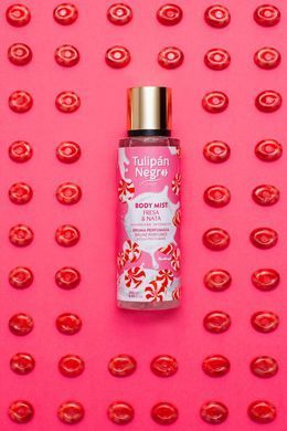 Мист для тела КЛУБНИЧНЫЙ КРЕМ - TULIPAN NEGRO Strawberry & Cream Body Mist, 250 мл