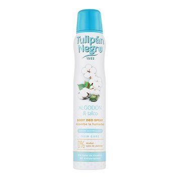 Дезодорант-спрей ХЛОПОК И ТАЛЬК - TULIPAN NEGRO Deo Spray Cotton and Talc Deodorant, 200 мл