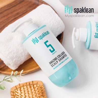 Шампунь увлажняющий с коллагеном - SPAKLEAN Amazing Collagen Scalp Shampoo, 10 мл