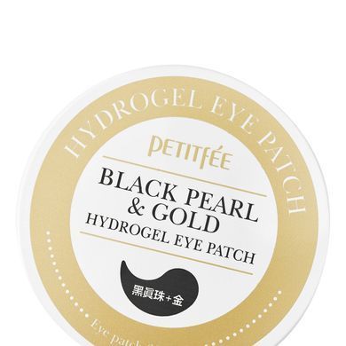 Гидрогелевые патчи для глаз с золотом и черным жемчугом Petitfee&Koelf Black Pearl&Gold Hydrogel Eye Patch 60 шт