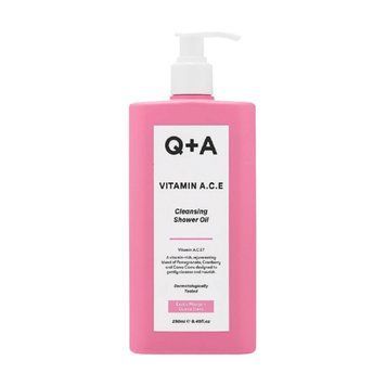 Вітамінізована олія для душу - Q+A Vitamin A.C.E Cleansing Shower Oil, 250 мл (до 10.2026)