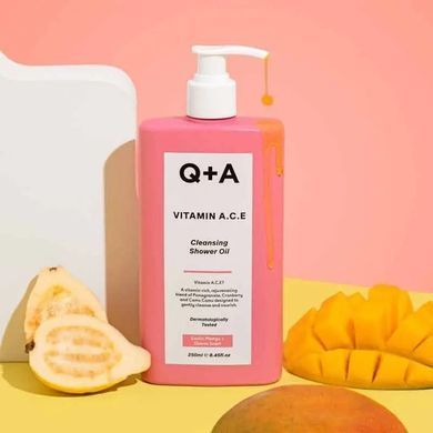 Вітамінізована олія для душу - Q+A Vitamin A.C.E Cleansing Shower Oil, 250 мл (до 10.2026)