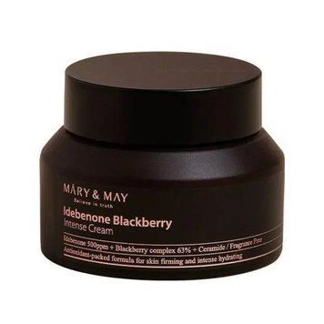 Зволожуючий крем з антиоксидантами - Mary & May Idebenone+Blackberry Complex Intensive Total Care Cream, 70 мл