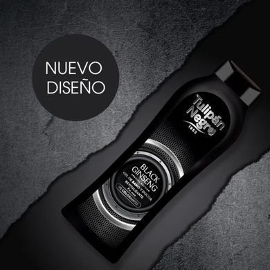 Гель для душа для мужчин ЧЕРНЫЙ ЖЕНЬШЕНЬ - TULIPAN NEGRO BATH GEL Black Ginseng, 650 мл