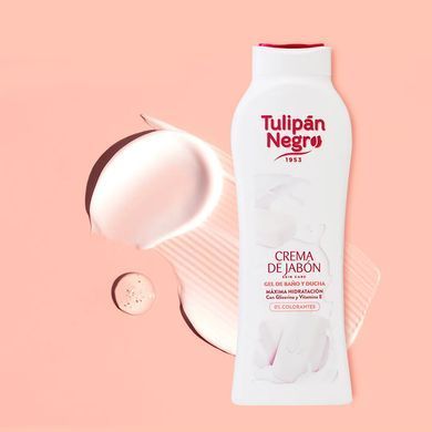 Гель для ванны и душа  КРЕМОВОЕ МЫЛО - TULIPAN NEGRO BATH & SHOWER GEL Bath Gel Soap Cream, 650 мл