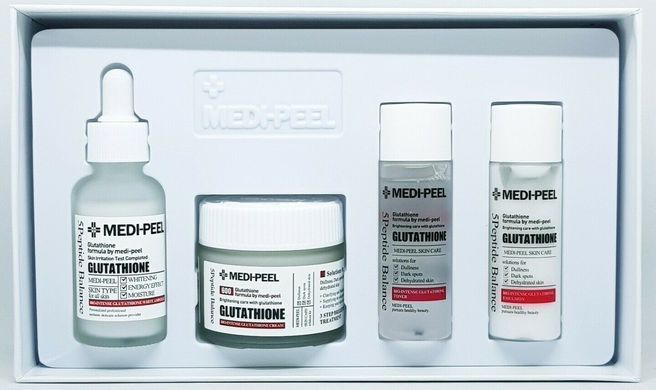 Набор отбеливающих средств против пигментации с глутатионом - Medi Peel Glutathione Multi Care Kit, 4 продукта