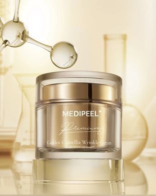 Омолоджуючий крем від зморшок з камелією та золотом - Medi Peel Premium Golden Camellia Wrinkle Cream, 50 мл