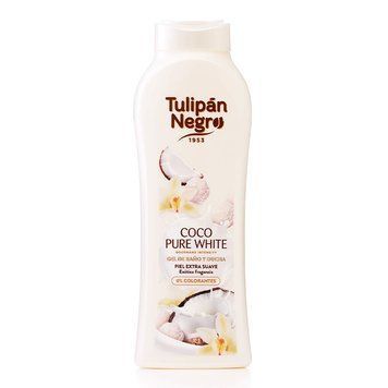 Гель для ванны и душа НЕЖНЫЙ КОКОС - TULIPAN NEGRO BATH & SHOWER GEL Coco Pure White, 650 мл