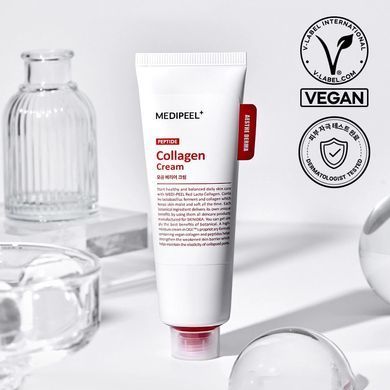 Барьерный крем для эластичности с коллагеном и лактобактериями - Medi Peel Red Lacto Peptide Collagen Barrier Cream, 80 мл