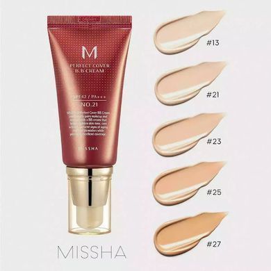 ВВ-крем з ідеальним покриттям - MISSHA M Perfect Cover BB Cream №23 SPF42 PA+++, 20 мл