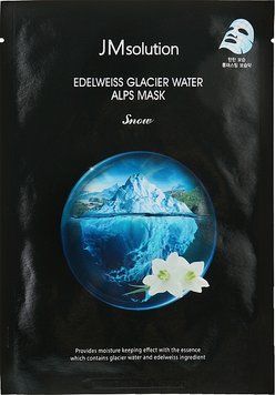 [JMSOLUTION] Тканинна маска з екстрактом едельвейсу та льодовиковою водою Edelweiss Glacier Water Alps Mask, 1 шт