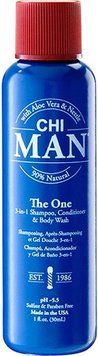 Універсальний засіб для чоловіків 3-в-1 - CHI MAN The One 3in1 Shampoo, Conditioner and Body Wash, 30 мл