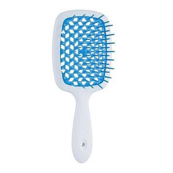 Расческа белая с синим маленькая - Janeke SMALL SUPER BRUSH