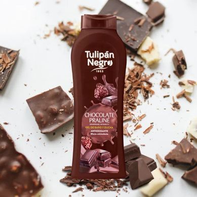 Гель для ванни та душу ШОКОЛАДНЕ ПРАЛІНЕ - TULIPAN NEGRO BATH & SHOWER GEL Chocolate Praline, 650 мл