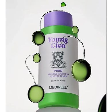 Тонер-есенція заспокійлива з центеллою та PDRN - Medi Peel Young Cica PDRN Trouble Soothing Essence Toner, 200 мл