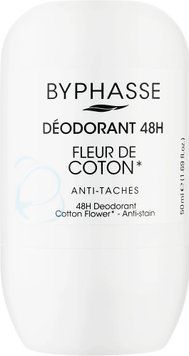 Женский роликовый дезодорант &laquo;Хлопок&raquo; - Byphasse 48H Cotton Flower Deodorant, 50 мл