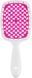 Расческа для волос Janeke Superbrush, белая с малиновым