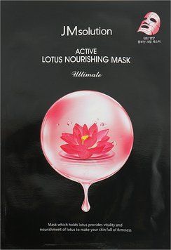 Питательная тканевая маска с экстрактом лотоса JM Solution Active Lotus Nourishing Mask Ultimate, 1шт