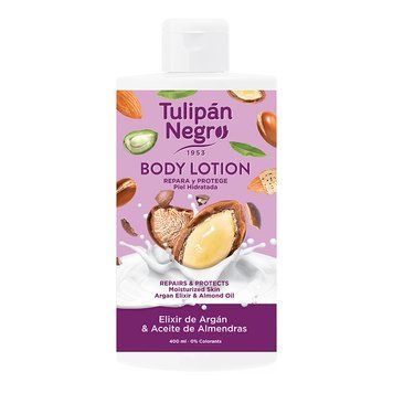 Лосьон для тела АРГАНОВОЕ И МИНДАЛЬНОЕ МАСЛО - TULIPAN NEGRO Body Lotion Argan Elixir & Almond Oil, 400 мл