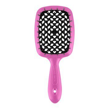 Расческа розовая с черным маленькая - Janeke SMALL SUPER BRUSH