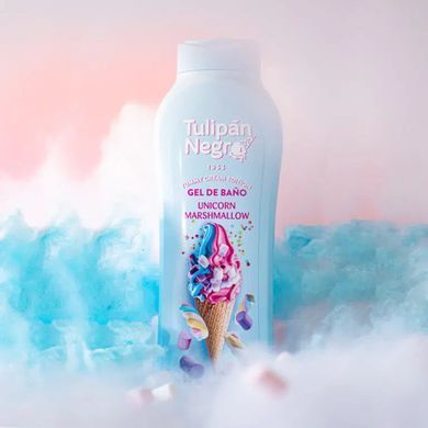 Гель для ванны и душа ЗЕФИРНЫЙ ЕДИНОРОГ - TULIPAN NEGRO BATH & SHOWER GEL Unicorn Marshmallow, 650 мл