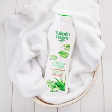 Гель для ванны и душа АЛОЭ ВЕРА И ЖОЖОБА - TULIPAN NEGRO BATH & SHOWER GEL Aloe Vera & Jojoba, 650 мл