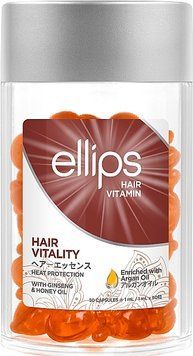 Витамины для волос "Здоровье волос" с женьшенем и медом&nbsp;Ellips Hair Vitamin Hair Vitality With Ginseng & Honey Oil, 50x1мл