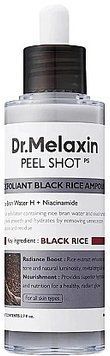 Пилинг для лица с экстрактом черного риса - Dr.Melaxin Peel Shot Exfoliating Black Rice Ampoule, 80 мл