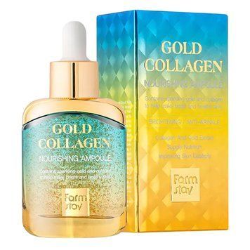 Сыворотка для лица с золотом и коллагеном - FarmStay Gold Collagen Nourishing Ampoule, 35 мл