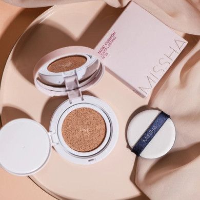 Тональный крем-кушон для стойкого макияжа - Missha Magic Cushion Cover Lasting SPF 50+ PA+++, 23 тон, 15 г
