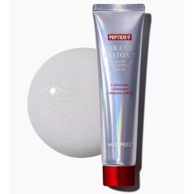 Омолаживающая маска-пленка с объемным лифтинг-эффектом - Medi Peel Peptide 9 Volume Bio Tox Glow Wrapping Mask PRO, 70 мл