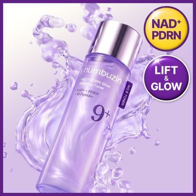 Тонер для сяяння та еластичності шкіри - NUMBUZIN No.9+ NAD+ PDRN Glow Boosting Toner, 150 мл
