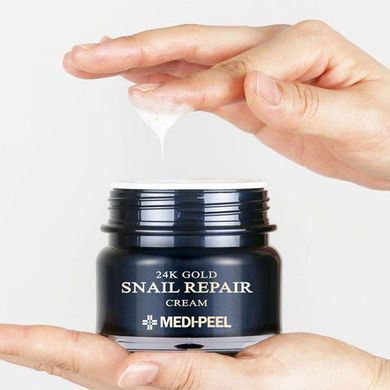 Крем для лица с коллоидным золотом и муцином улитки - Medi Peel 24k Gold Snail Repair Cream, 50 мл