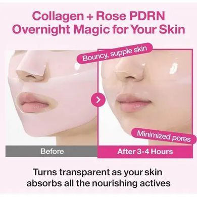 Маска ночная с коллагеном и PDRN - NUMBUZIN No.2 Rose PDRN Overnight Collagen Mask, 1 шт*37 г