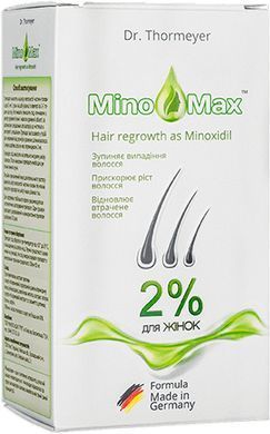 Лосьон для стимуляции роста и против выпадения волос для женщин MinoMax 2% Hair Regrowth Lotion, 60 мл