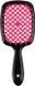 Расческа для волос Janeke Small Superbrush, черный с малиновым (Маленькая)
