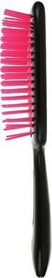 Расческа для волос Janeke Small Superbrush, черный с малиновым (Маленькая)