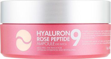 Гидрогелевые патчи с розой и ягодами (розовые) - Medi Peel Hyaluron Rose Peptide 9 Ampoule Eye Patch, 60 шт