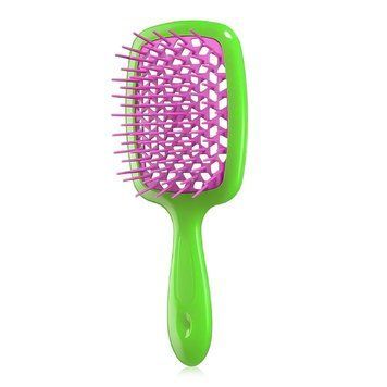 Расческа зелёная с фуксией - Janeke SUPER BRUSH