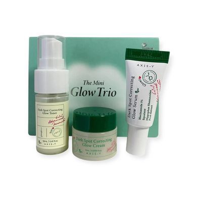 Набор миниатюр для осветления кожи с ниацинамидом - AXIS-Y The Mini Glow Trio, (12 мл + 5 мл + 5 мл)