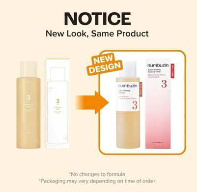 Тонер для супер-сяйва шкіри - NUMBUZIN No.3 Super Glowing Essence Toner, 200 мл