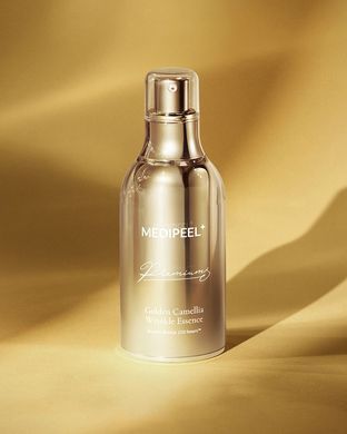 Киснева омолоджуюча есенція від зморшок з камелією та золотом - Medi Peel Premium Golden Camellia Wrinkle Essence, 50 мл