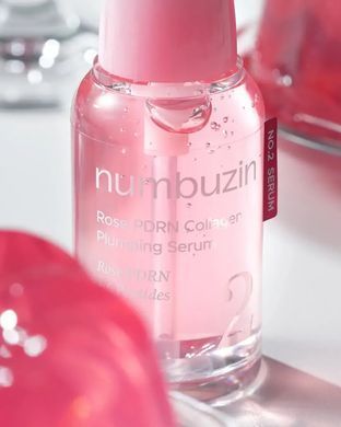 Увлажняющая сыворотка для упругости кожи - NUMBUZIN No.2 Rose PDRN Collagen Plumping Serum, 30 мл